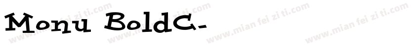 Monu BoldC字体转换